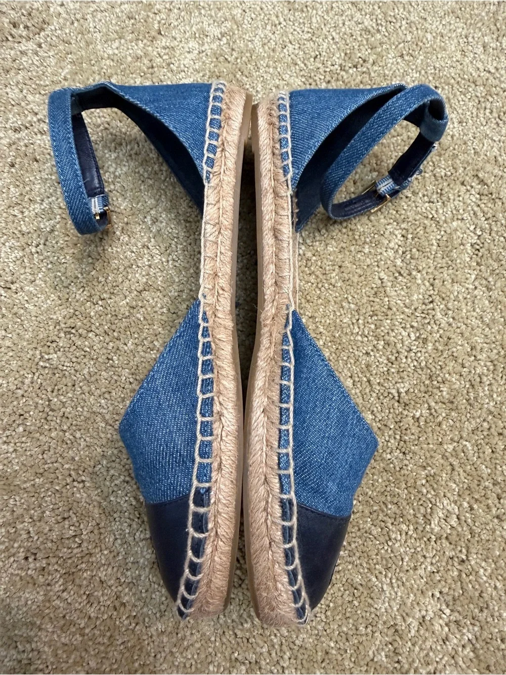Tory Burch denim upper
